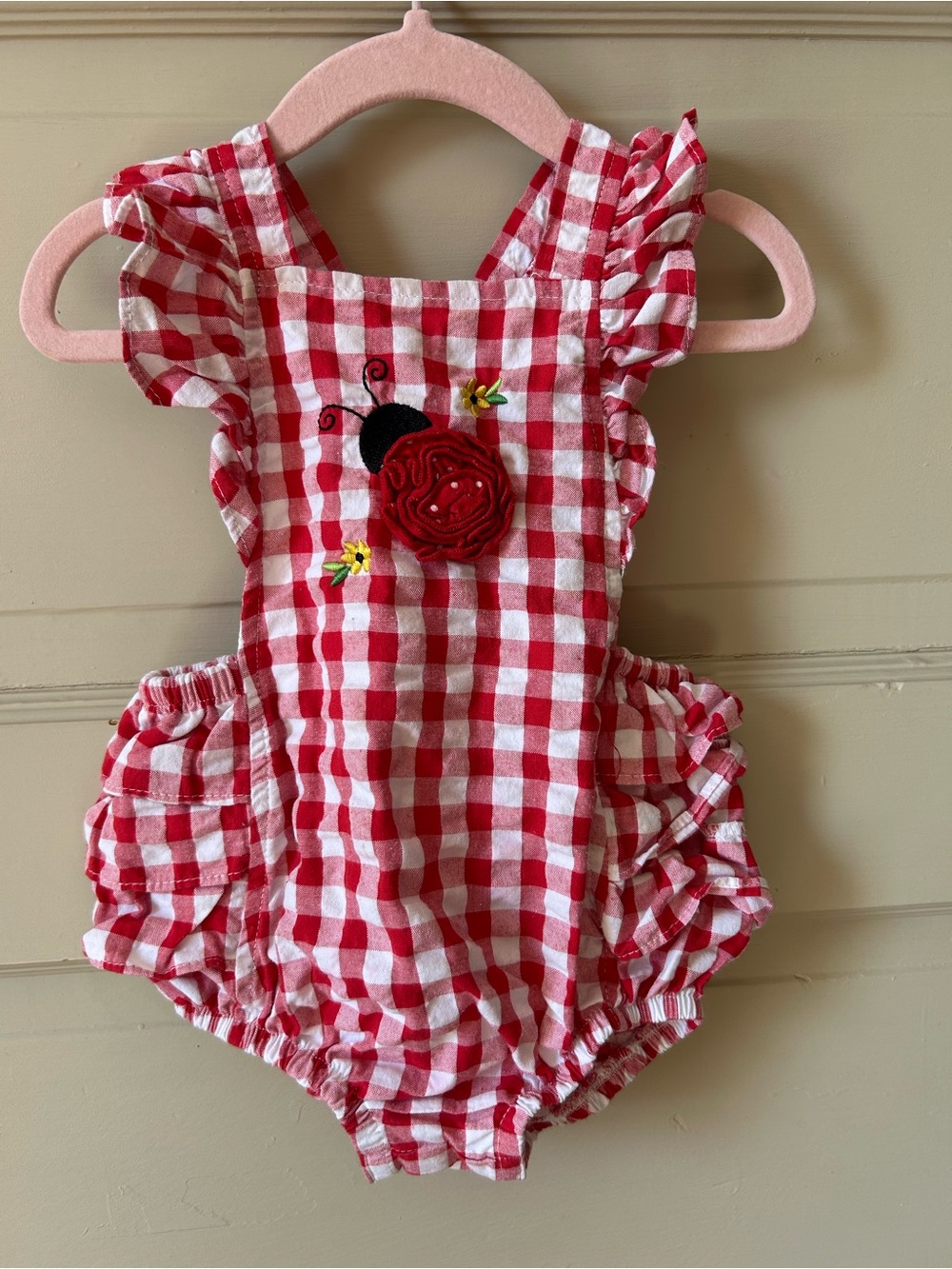 Good Lad Red Gingham Romper - 18m